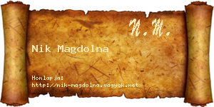 Nik Magdolna névjegykártya
